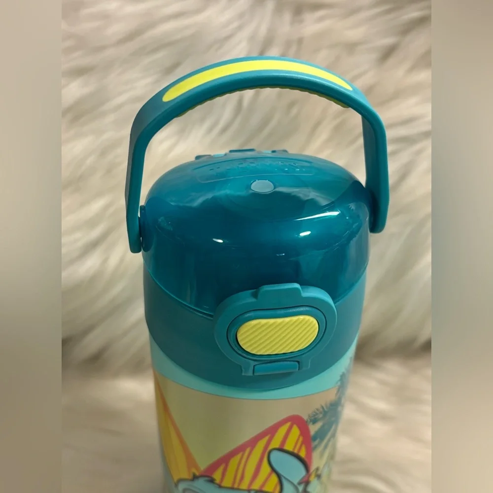 16oz FUNTAINER® WATER BOTTLE DISNEY STITCH NEW